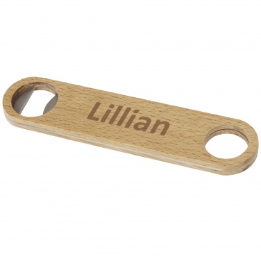 Logotrade promotional giveaway image of: Origina wooden bottle opener